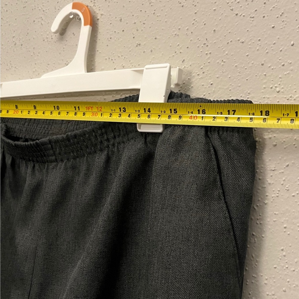 White Stag Womens XL 16-18 Black Elastic Waist Straight Leg Polyester Pants - Picture 3 of 6